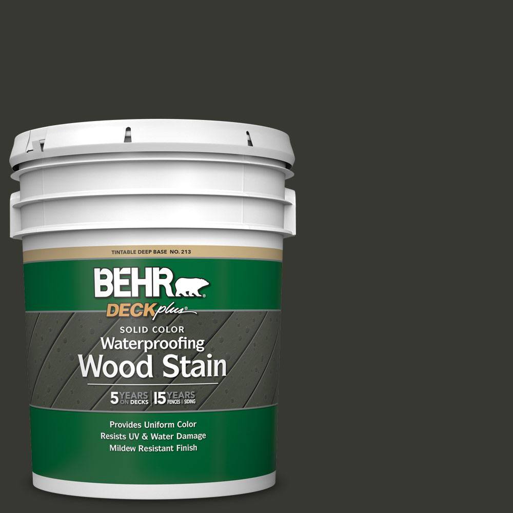 5 gal. #N520-7 Carbon Solid Color Waterproofing Exterior Wood Stain