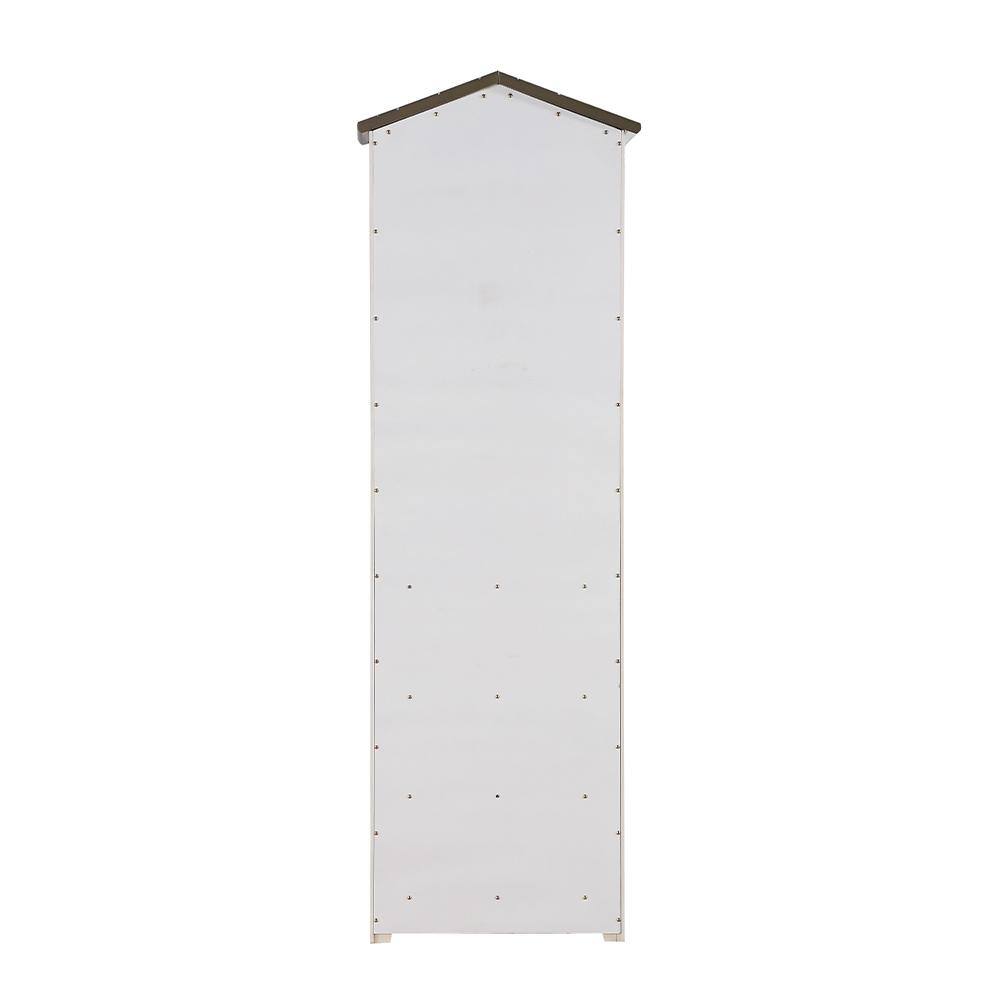 Whimsical Weathered White & Washed Gray Wooden Tree House Bookcase