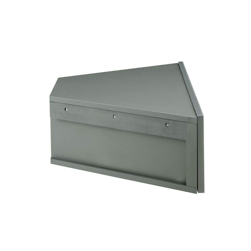 Emmeline Sage Green Composite Wood Corner Floating TV Stand
