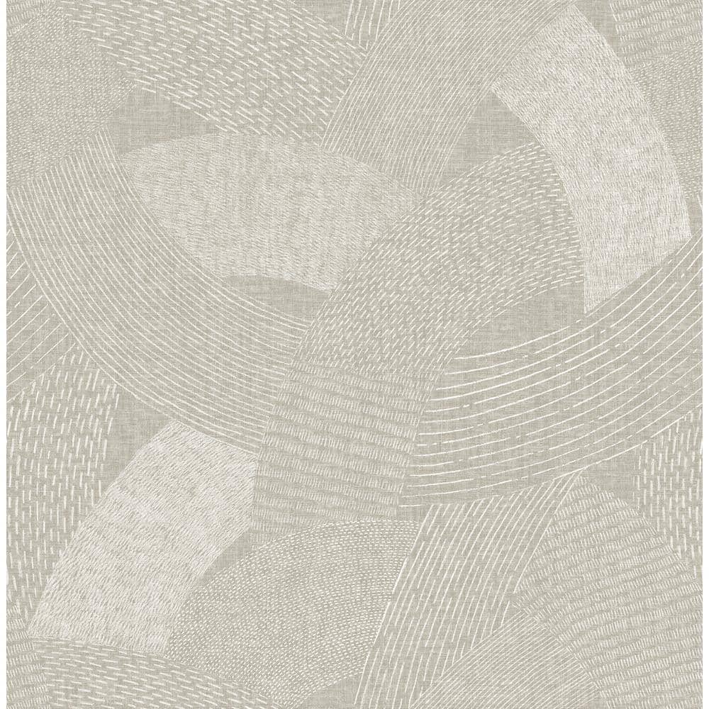 AStreet Prints Tania Light Brown Woven Abstract Wallpaper Sample 4121