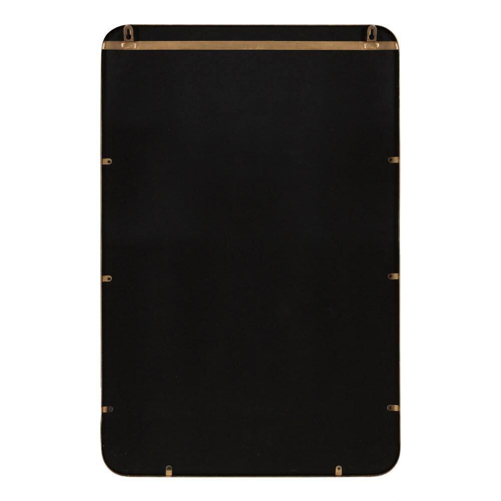 Armenta 30" x 20" Gold Rectangular Wall Mirror