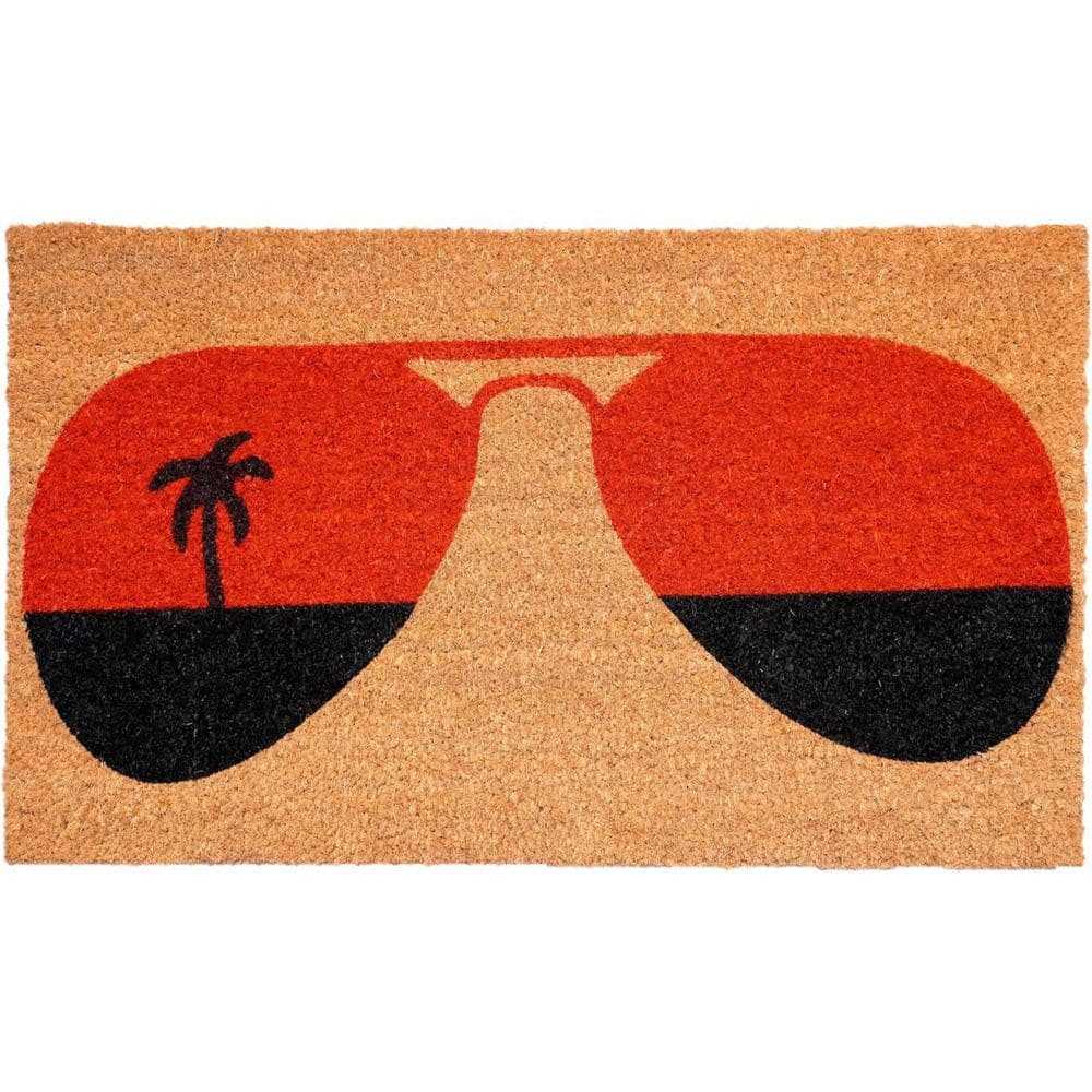 Multi-Colored 29 in. x 17 in. Coir Outdoor Door Mat price history on PriceWatchPro