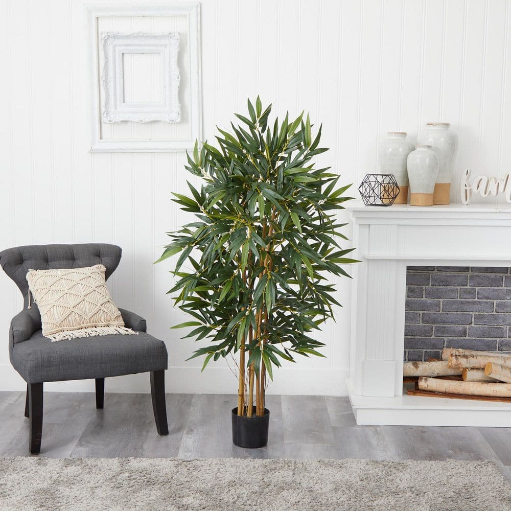 Elegant Biggy Bamboo Silk Tree in Outdoor-Ready Pot