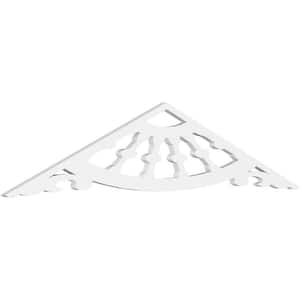 Wagon Wheel 1 in. D x 12-1/2 in. W x 60 in. L Signature Urethane Gable Pediment