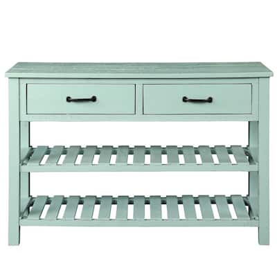 Acme Winchell Antique Blue Console Table