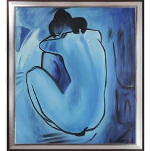 Blue Nude by Pablo Picasso Magnesium Framed People Oil Painting Art Print 41.25 in. x 53.25 in.