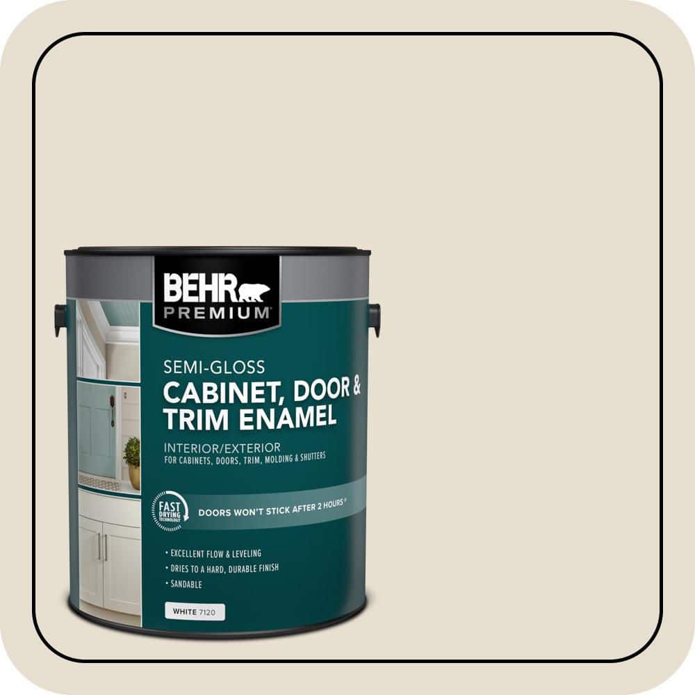 BEHR PREMIUM 1 gal. #750C-2 Hazelnut Cream Semi-Gloss Enamel