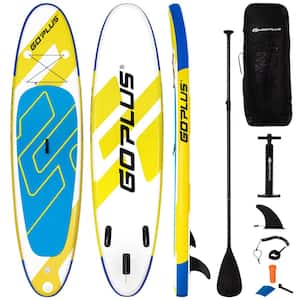 132 in. Inflatable Stand Up Paddle Board 6 ft.  ft.  Thick W/Leash Backpack Aluminum Paddle
