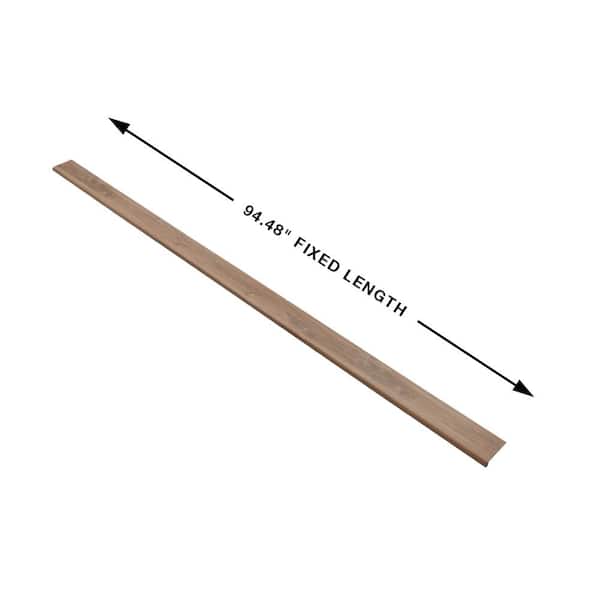 Hickory Pacific Heights 0.944 in. T x 4.527 in. W x 94.48 in. L Vinyl Flush Stair Nose Molding