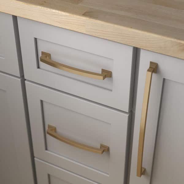 10-Pack Classic Edge 12 in. (305 mm) Classic Champagne Bronze Cabinet Drawer Pulls