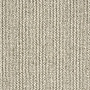 Panorama Tweed - Ash - Beige 12 ft. 36 oz. Wool Loop Installed Carpet