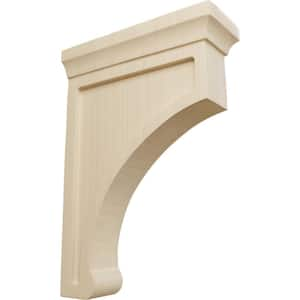 2-1/2 in. x 10 in. x 7 in. Rubberwood Large Gomez Bracket