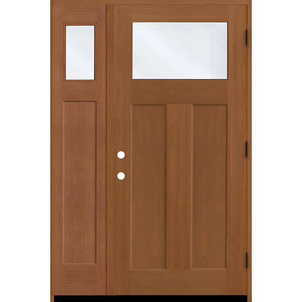 Regency 53 in. x 80 in. 1/4 TopL Clear Glass LHOS AutumnWht Fir Fiberglass Prehung Front Door w/14in-1/4Top SL 6-9/16 price history on PriceWatchPro