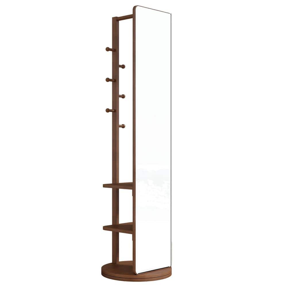 Versatile functionality Medium Brown Wood 13.7 in. W x 65.7 in. H Rectangle