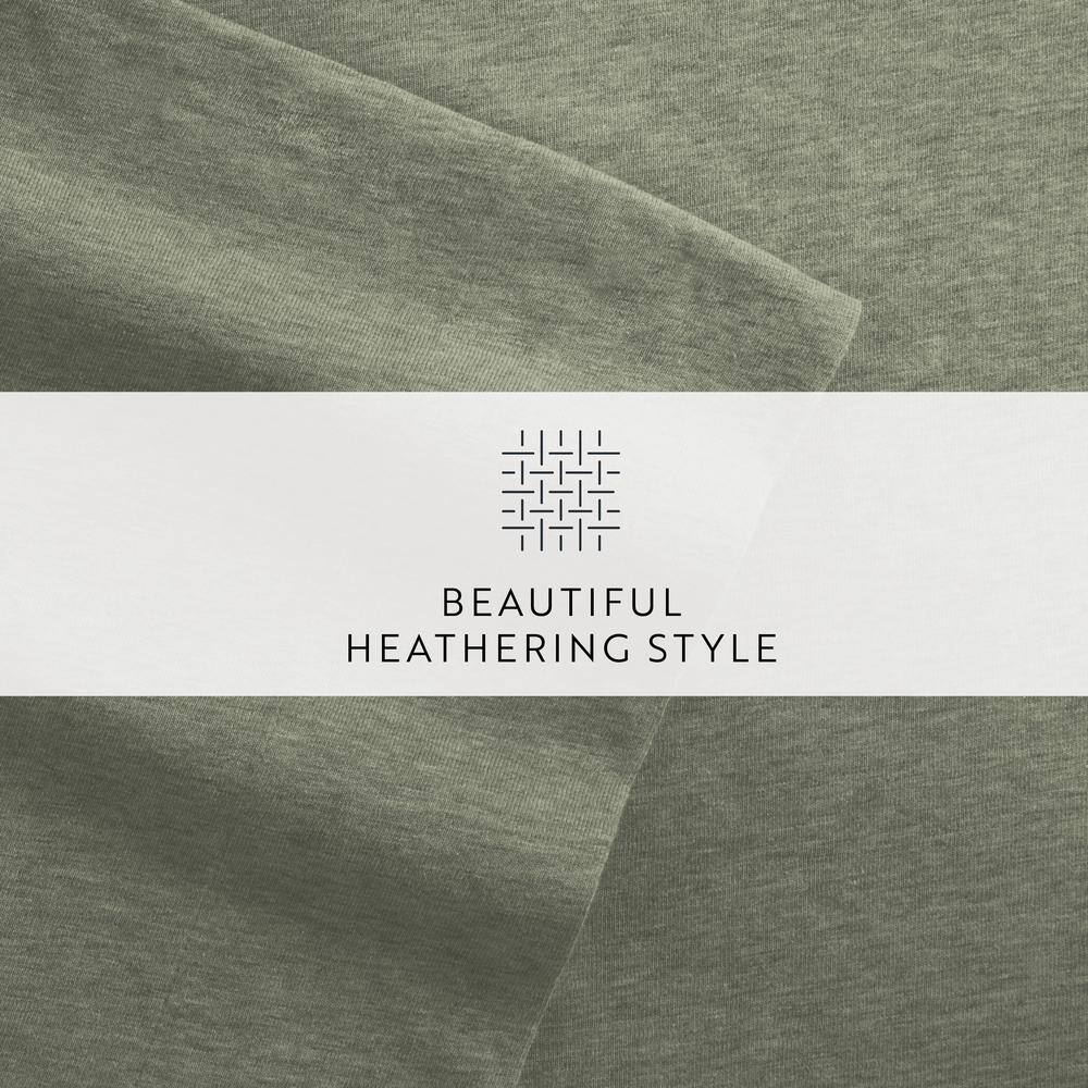 Sage Twin Cotton Jersey Knit Sheet Set