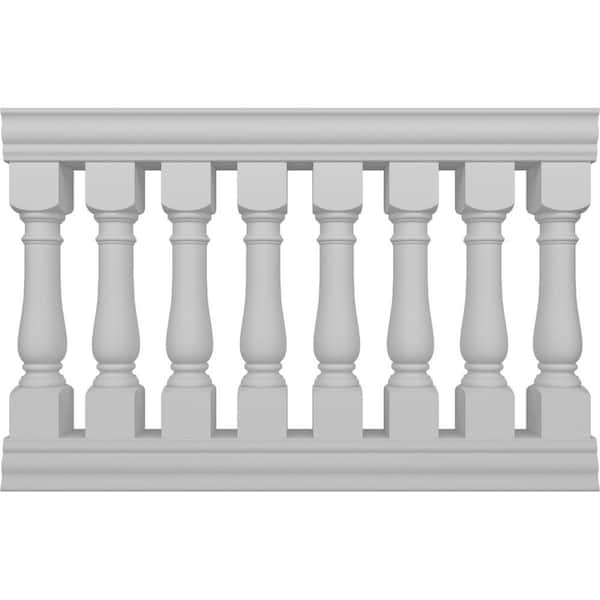 Fiberthane Oxford Balustrade 60 in. L x 42 in. H Fiberglass Railing Kit