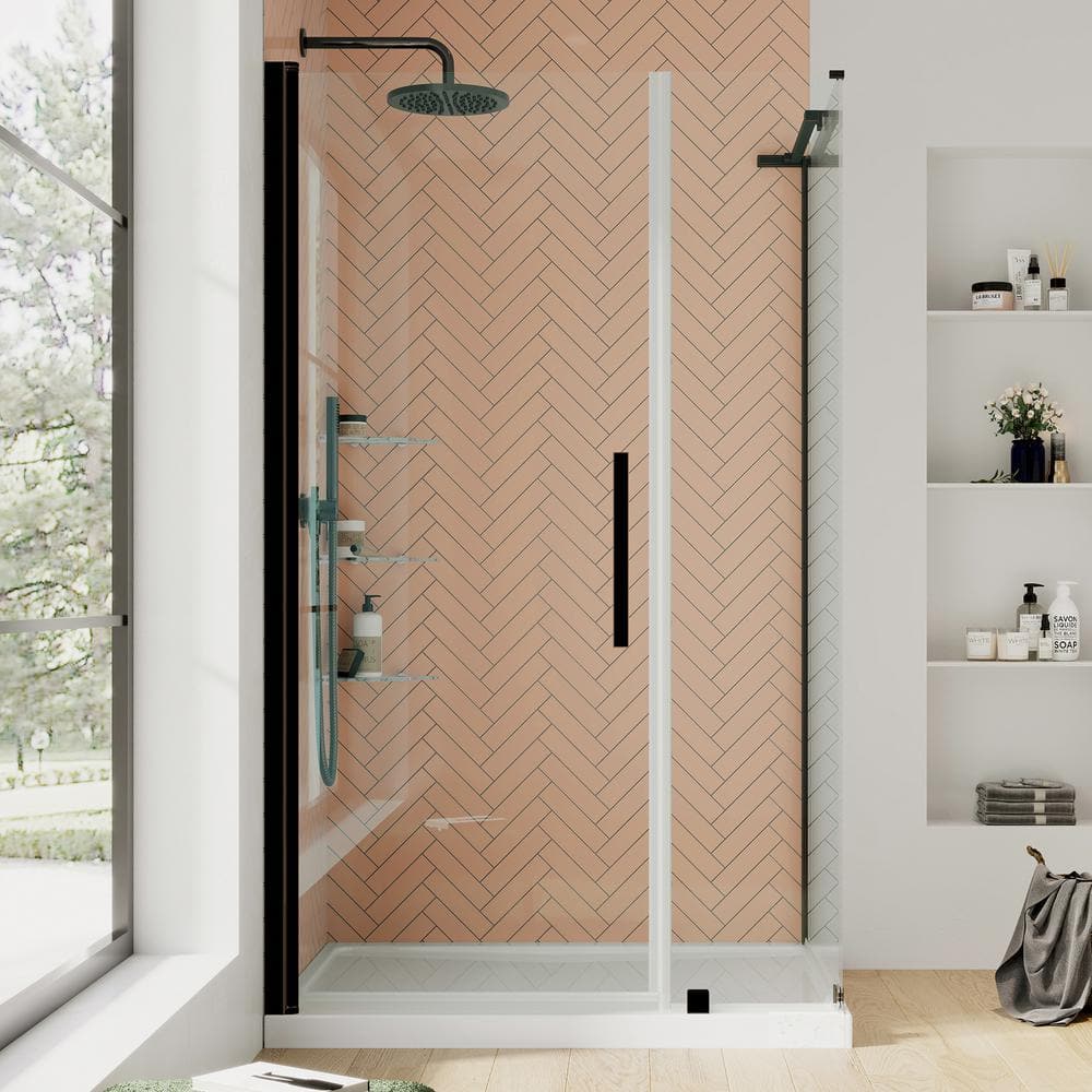 OVE Decors Pasadena 48 in. L x 36 in. W x 75 in. H Corner Shower Kit w ...