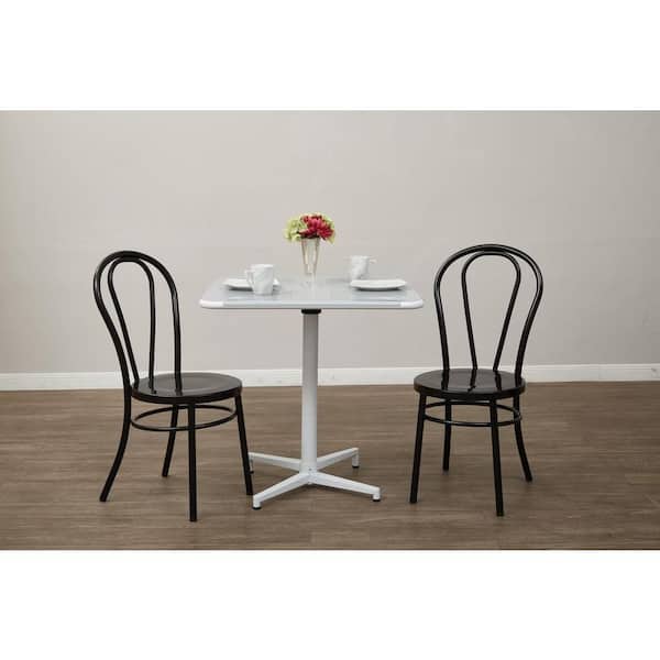 OSP Home Furnishings Odessa Solid Black Metal Dining Chair (Set of 2)