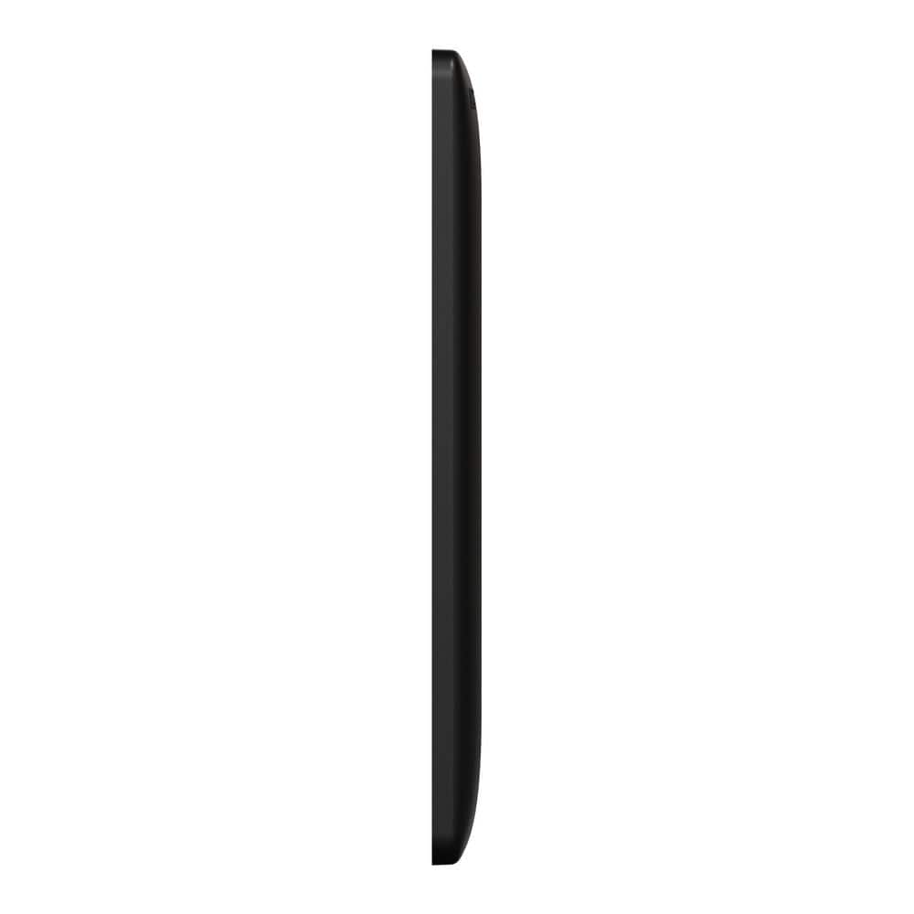 Matte Black 2-Gang Smooth Polycarbonate Wall Plate
