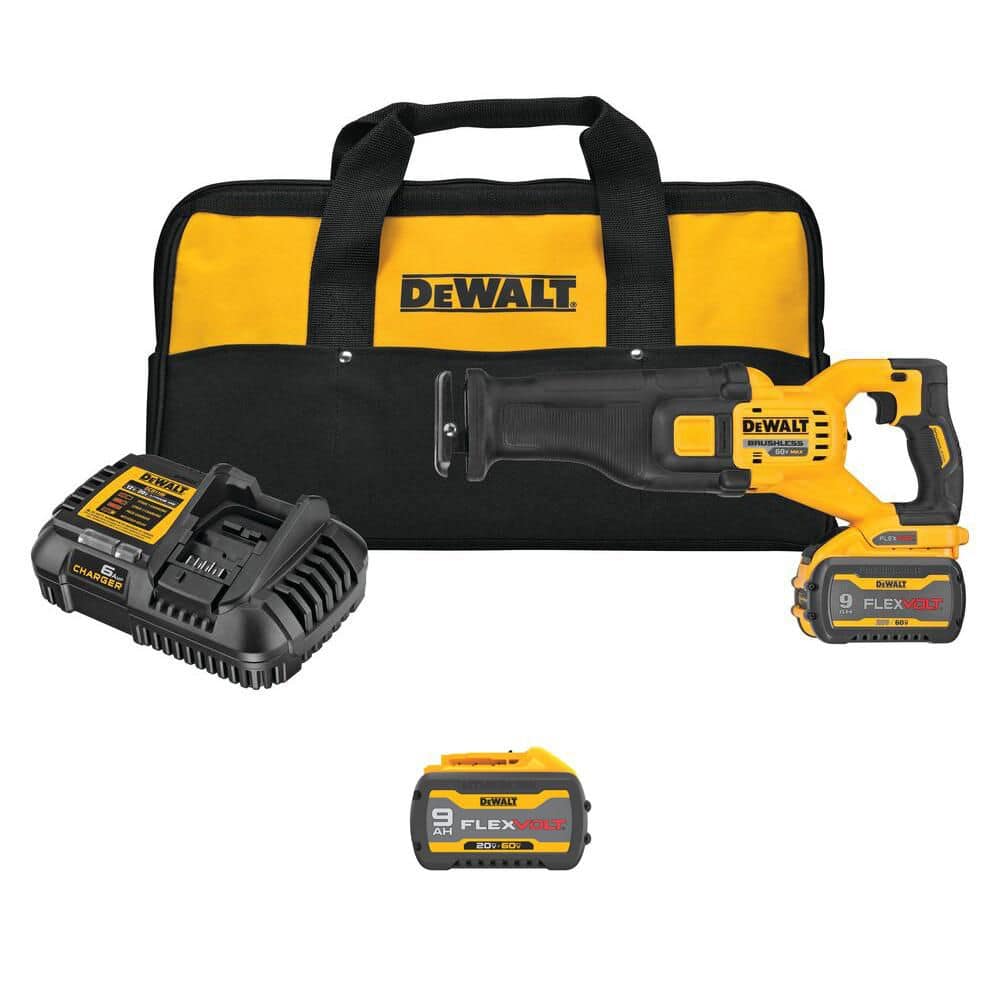 Flexvolt 60V MAX Cordless Brushless Reciprocating Saw with (2) FLEXVOLT 9. 0Ah Battery price history on PriceWatchPro