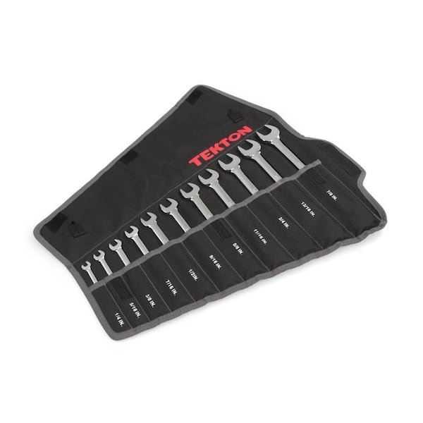TEKTON 1/4-7/8 in. Combination Wrench Set with Pouch (11-Piece)