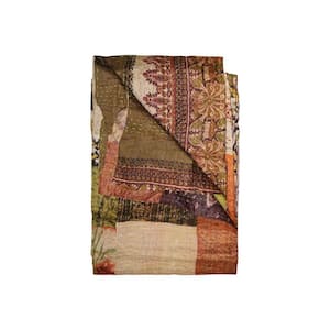 Josephine Multi-Color Modern Silk Throw Blanket