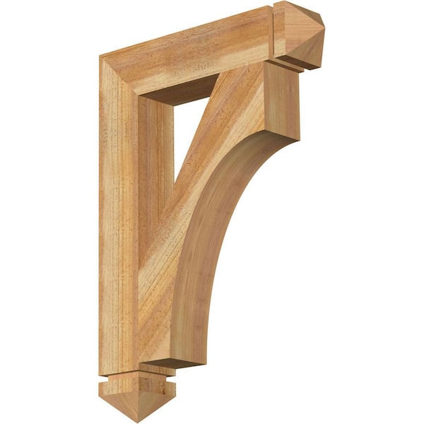 Ekena Millwork 4 in. x 28 in. x 20 in. Western Red Cedar Westlake Arts and Crafts Rough Sawn