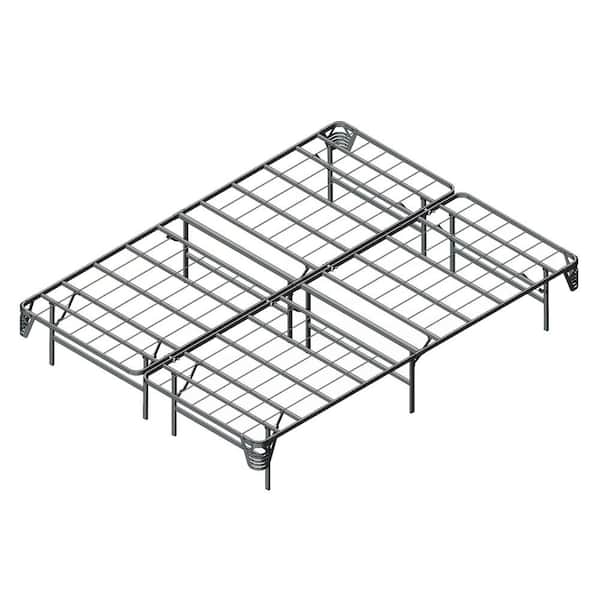Furniture of America Malfoy Full Metal Silver Queen Folding Bed Frame