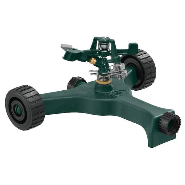 Adjustable Zinc Impact Sprinkler on Wheeled Base