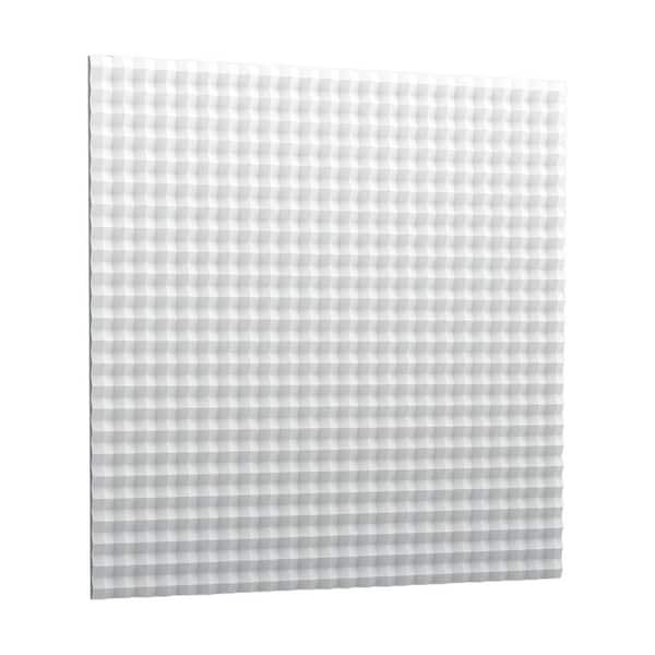 ORAC DECOR 7/8 in. x 3-1/4 ft. x 3-1/4 ft. Slope Primed White Polyurethane 3D Decorative Wall Paneling (1-Pack)