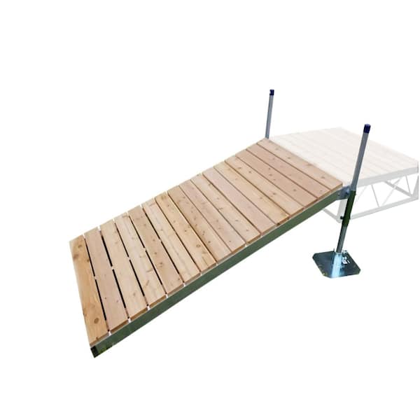 Patriot Docks 4 ft. x8 ft. Shore Ramp Kit with Cedar Decking