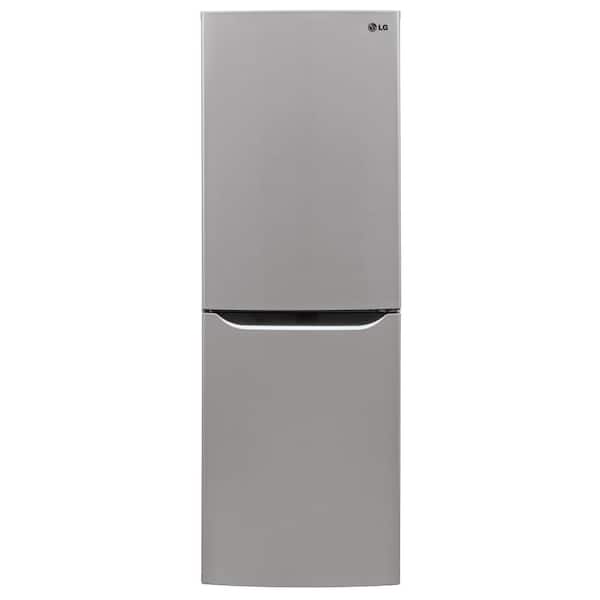 LG 23.5 in. W 10.1 cu. ft. Bottom Freezer Refrigerator in Platinum Silver with Multi-Air Flow and Reversible Door