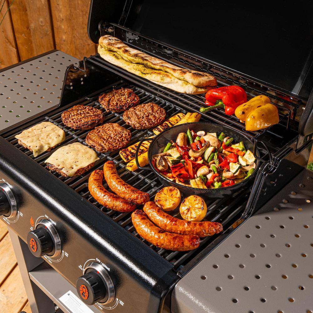 Coleman 3-Burner Stainless Steel Propane Gas Grill with Side Burner