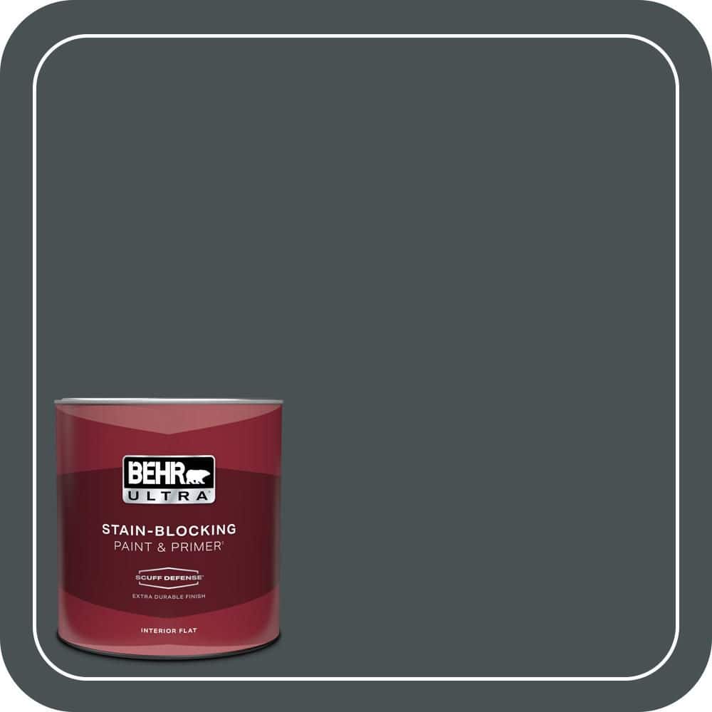 1 qt. #720F-7 Dark as Night Extra Durable Flat Interior Paint & Primer price history on PriceWatchPro
