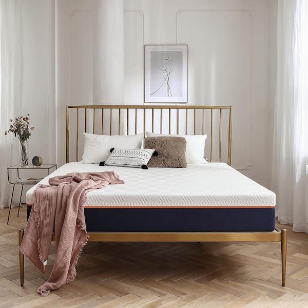 Westsky 10 in. Medium Gel Memory Foam Pillow Top Twin Size Mattress