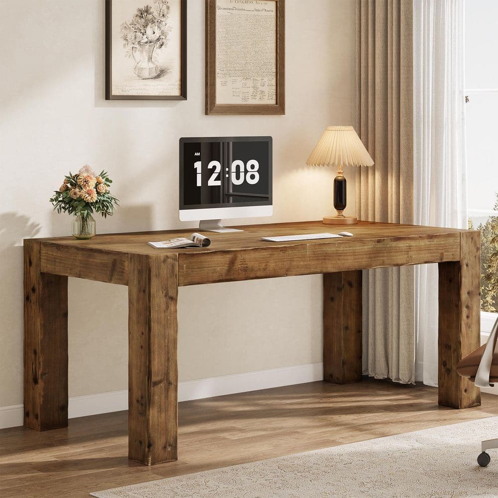 Real Desk TRIBESIGNS WAY TO ORIGIN Halseey 63 in Extra Long Double Rectangular ...