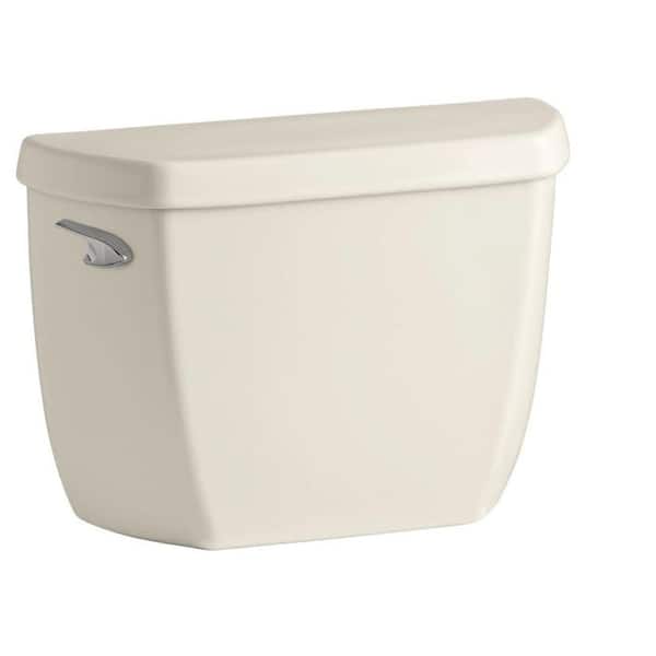 KOHLER Wellworth Classic 1.28 GPF Single Flush Toilet Tank Only with Class Five Flushing Technology in Almond
