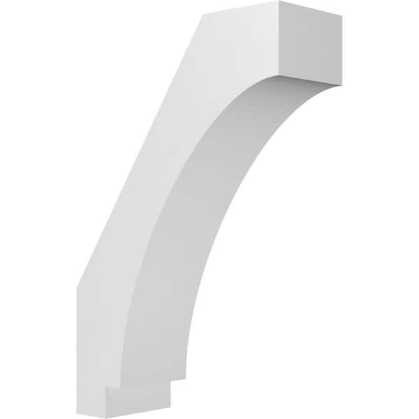 Ekena Millwork Imperial 3 in. x 12 in. x 8 in. Architectural Grade PVC Knee Brace