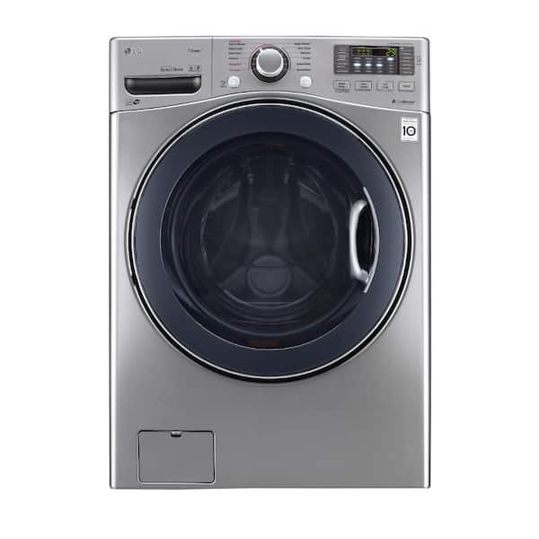 LG 4.5 cu. ft. High-Efficiency Front Load Washer with Steam and TurboWash in Graphite Steel, ENERGY STAR