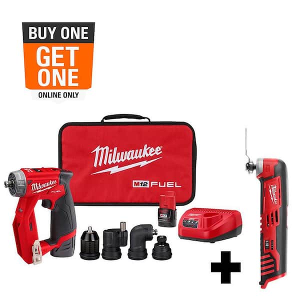 M12 FUEL 12V Lithium-Ion Brushless Cordless 4-in-1 Installation 3/8 in. Drill Driver Kit with M12 Multi-Tool