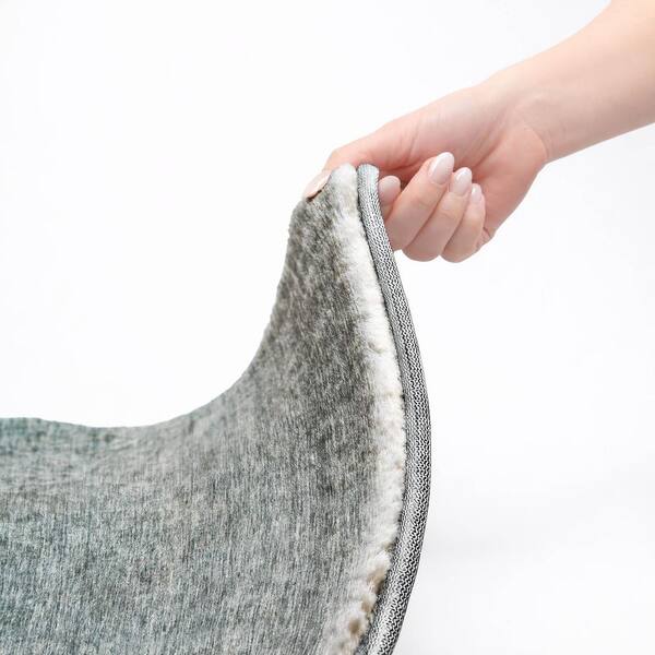Dream Shag Premium Machine Washable Abstract ADS833 Teal 8 ft. x 10 ft. Area Rug