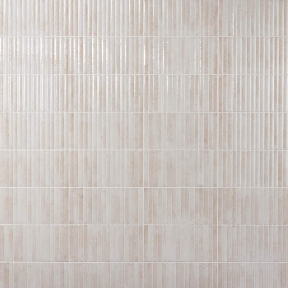 Hills 6" x 12" Glossy White Ceramic Subway Wall Tile