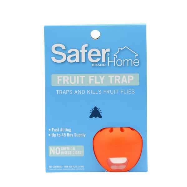 Safer Brand Safer Home Indoor Ready-to-Use Fruit Fly Trap (1 Trap and 1  Lure Liquid Bottle) SH500 - The Home Depot