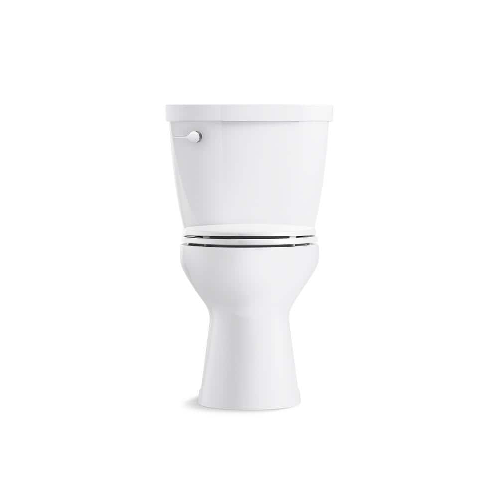 White Elongated Two-Piece High Efficiency Toilet
