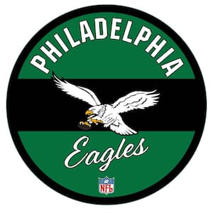Philadelphia Eagles Vintage Round 23 in. Plug-in LED Lighted Sign