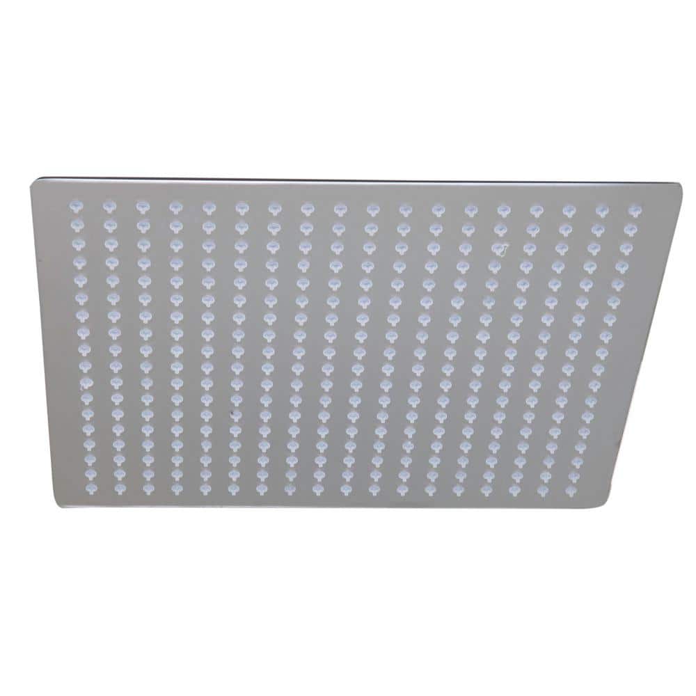 Ultra Thin Brushed Stainless Steel 16" Square Rain Shower Head