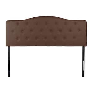Espresso Headboards for Queen Size Bed, Upholstered Button Tufted Bed Headboard, Height Adjustable Queen Headboard