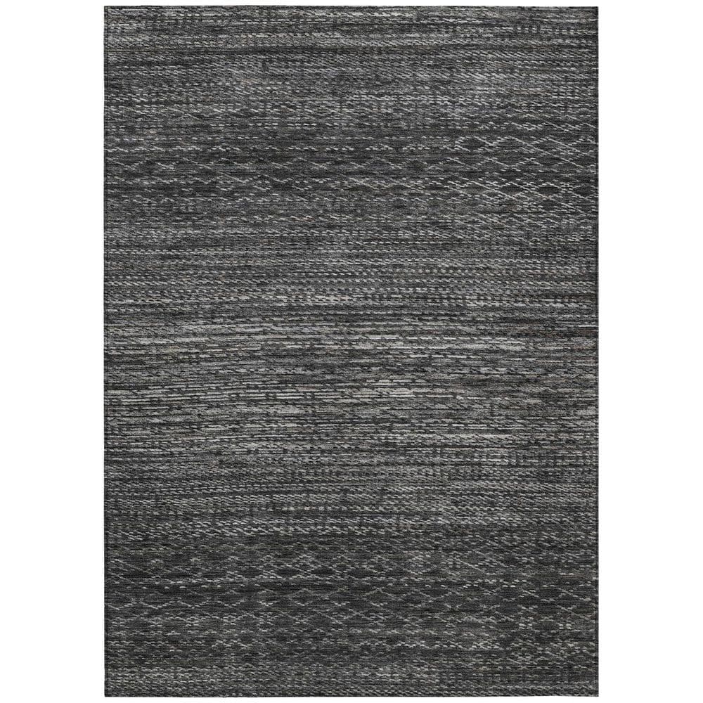 Chantille Machine Washable Indoor/Outdoor Abstract ACN2150 Charcoal 5 ft. x 7 ft. 6 in. Area Rug price history on PriceWatchPro