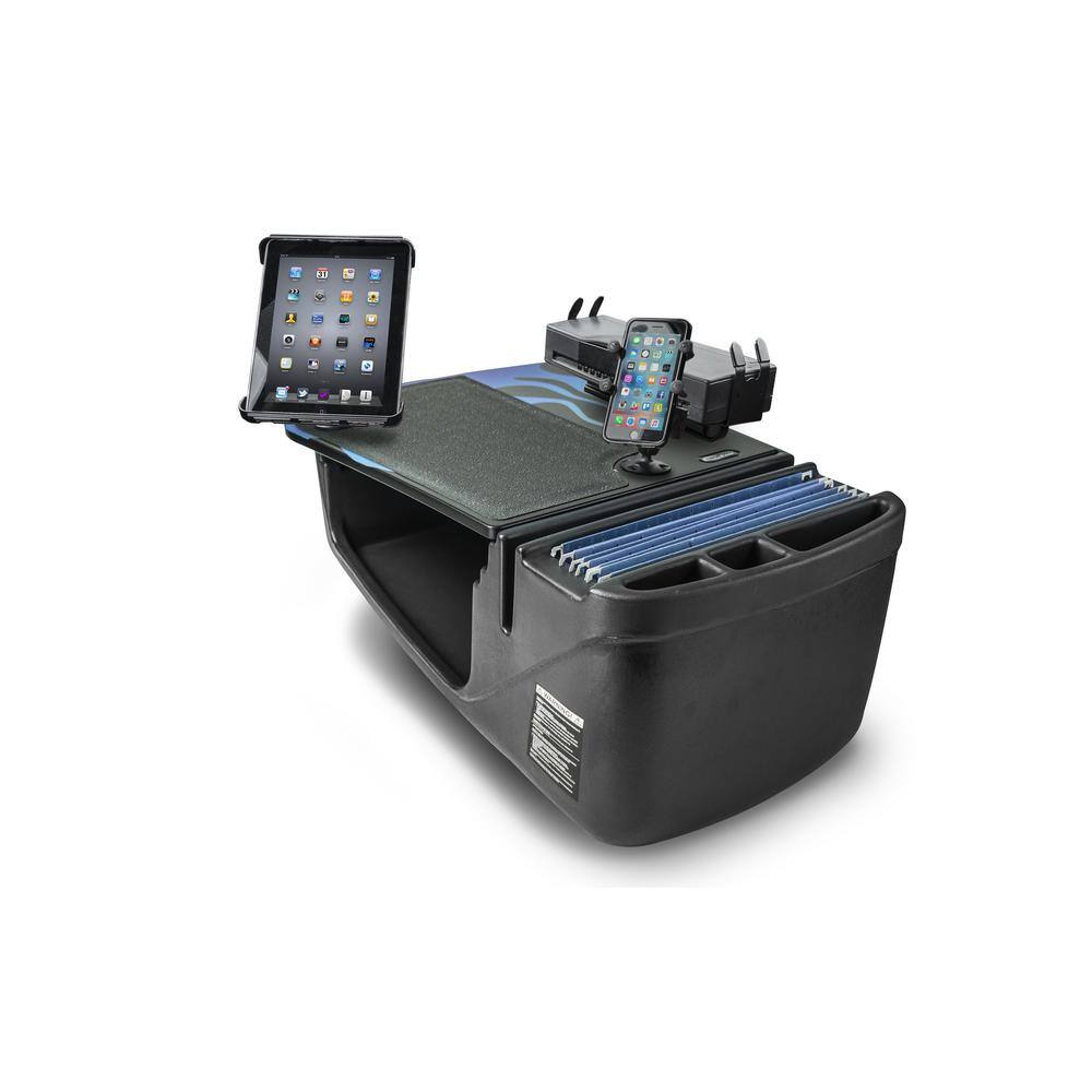 AutoExec Efficiency GripMaster Car Desk Blue Flames withPhone Mount, Tablet  Mount and Printer Stand AEGrip-02-09-BSF - The Home Depot