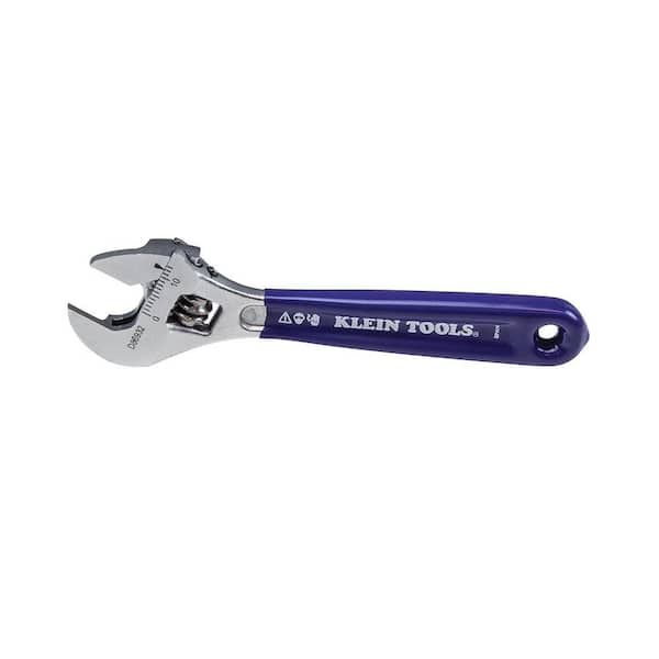 Klein Tools Slim-Jaw Adjustable Wrench, 4 in. D86932 - The Home Depot